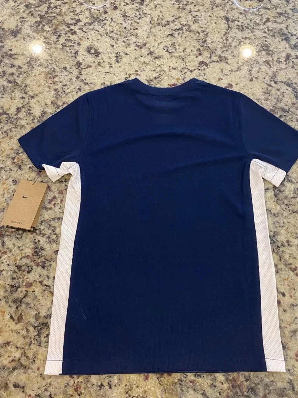 NIKE Kids Boys Challenge V Soccer Jersey - NWT - Medium M Navy Blue White Shirt